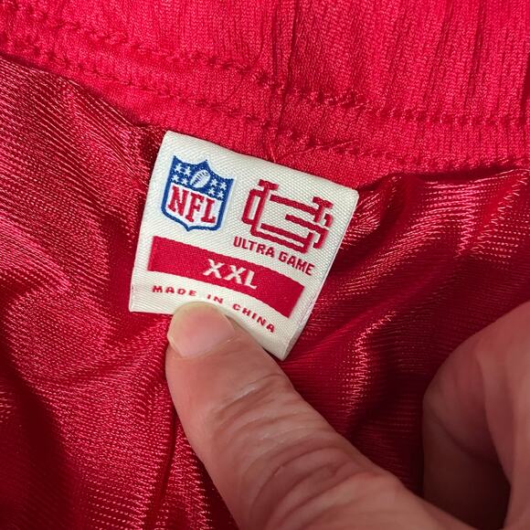 Kansas City Chiefs Mens XXL Mesh Shorts Forever 21 NFL Team Apparel 2XL Red KC - Picture 12 of 14